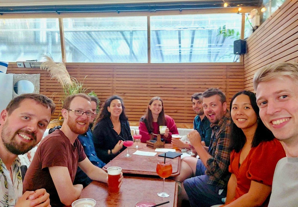 Stitch team socialising together