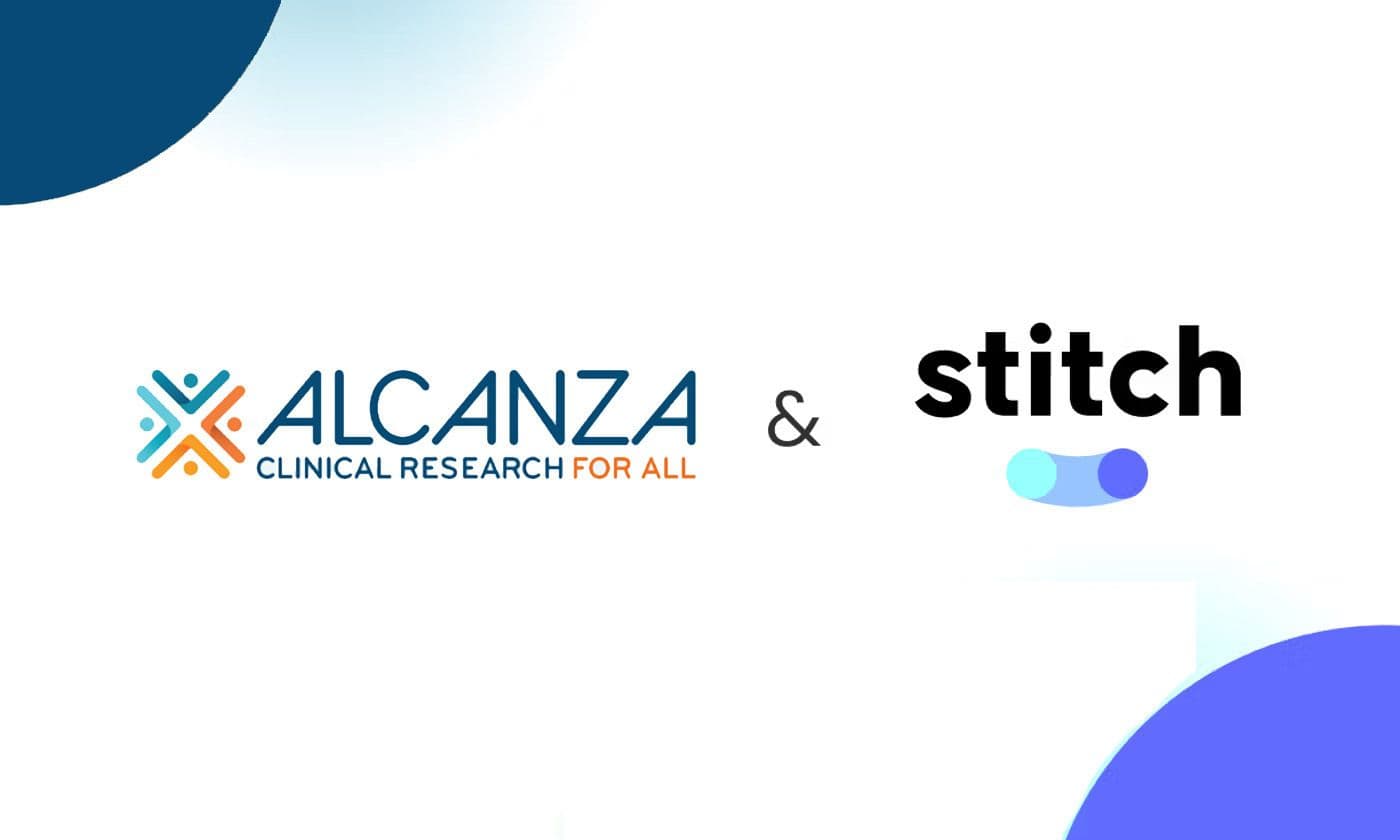 Alcanza Clinical Research and Stitch logos