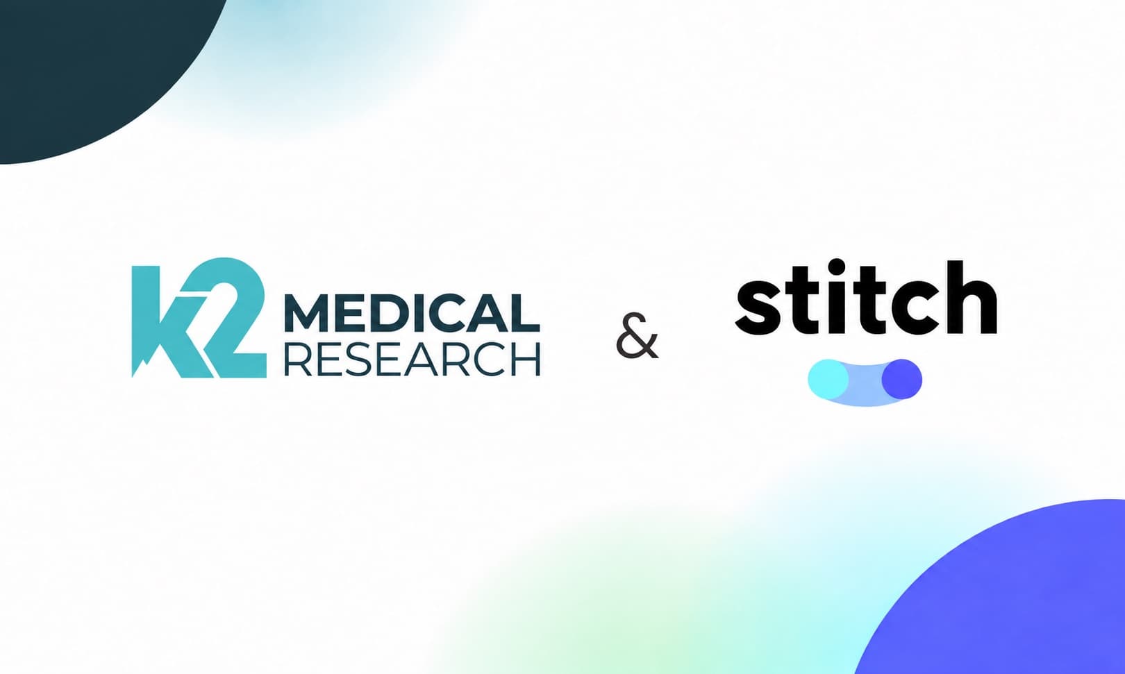 K2 Medical Research and Stitch logos