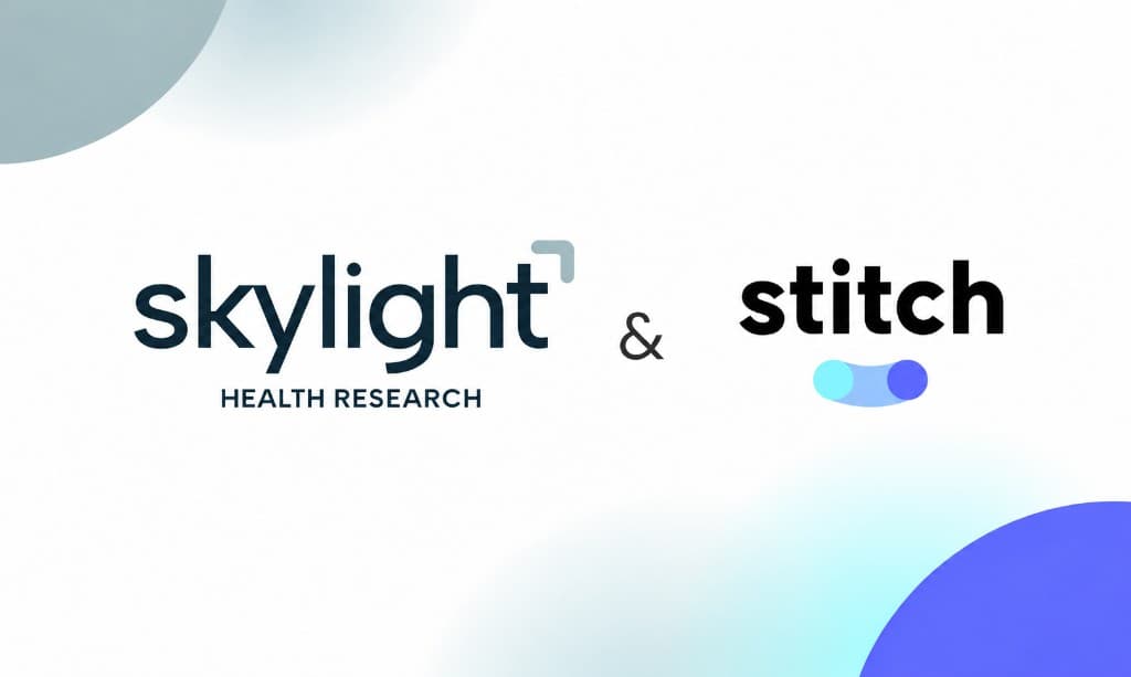 Skylight Health Research and Stitch logos