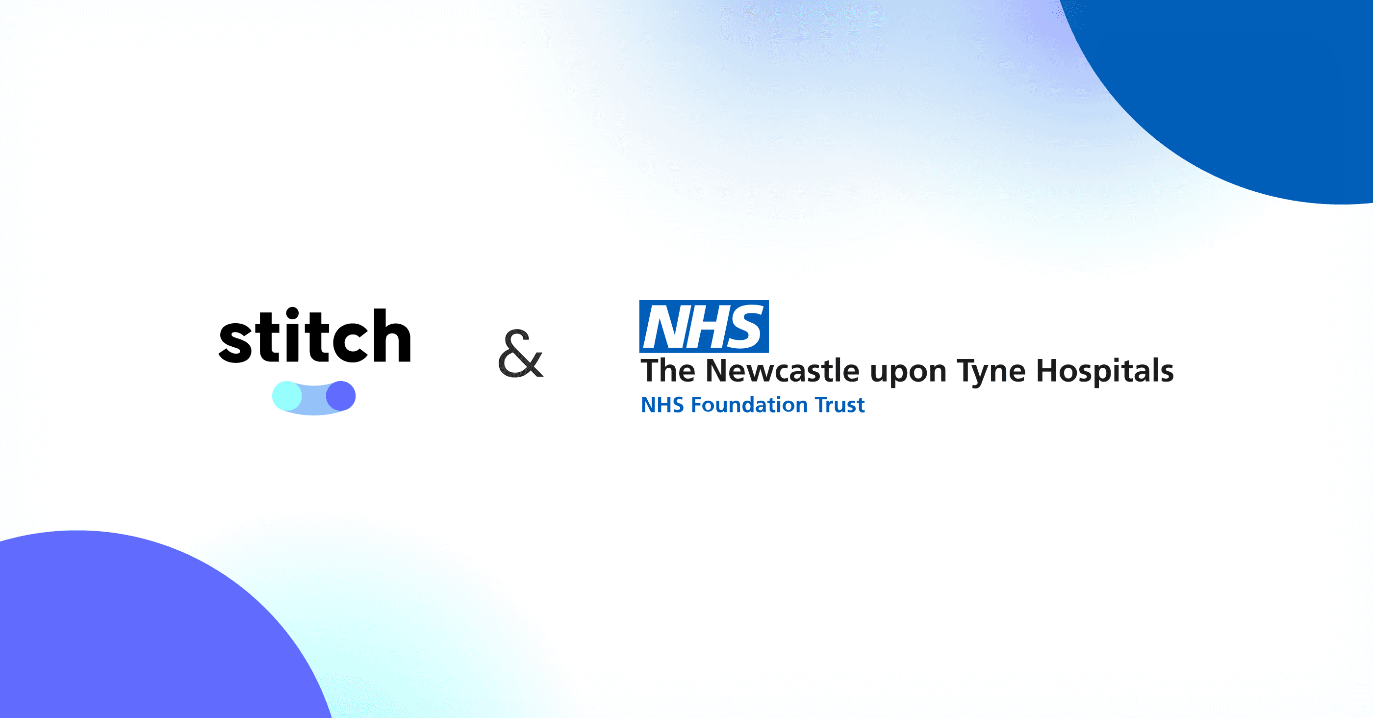 Stitch and The Newcastle upon Tyne Hospitals NHS Foundation Trust logos